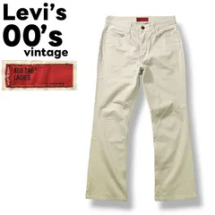 00s リーバイス Levi's ブーツカット パンツ 31 オフホワイト ♪のサムネイル