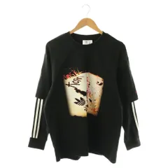アディダスオリジナルス adidas originals KORN LONGSLEEVE カットソー Tシャツ ロンT プリント M 黒 マルチカラー /CX ■OS ■AD