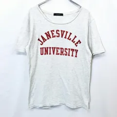 古着 レイジブルー RAGEBLUE Tシャツ カレッジプリント フロッキー ラウンドネック 半袖 綿100% M ヘザーカラー(ホワイト×グレー) メンズ 男性