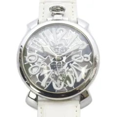 ガガミラノ GaGa MILANO MANUALE 48 手巻き 腕時計 白 ホワイト