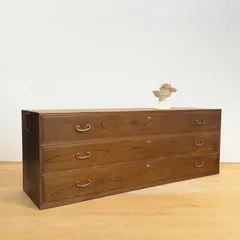 ローボード　収納棚　引き出し　M087　古道具　古家具　ビンテージ　アンティーク