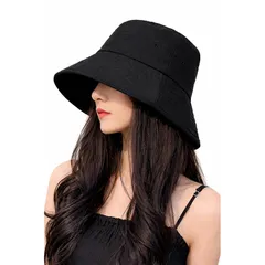 [$ole only] ソールオンリー バケットハット 大きめ 大きい M L XL 小顔効果 紫外線カット UPF50+ UVカット アウトドア サファリハット バケハ 春 夏 秋 シンプル つば広 おしゃれ メンズ レディース 男女 韓国 あご紐 綺麗 1