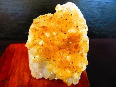 絶品★超美しい★超迫力★限定品★限定品★ブラジル産★ 天然水晶宝石★シトリンクラスター 台付き超巨大500g★tr28907★ｃ－1