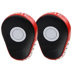【新品】 CYFIE キックミット パンチングミット ボクシング打ち 空手 子供/大人 キックボクシング パンチンググローブ ボクシング 軽量 格闘技 トレーニング ストレス解消 曲面設計 打撃練習 衝撃吸収 耐久 軽量 (パンチングミット＊2個セット) 1のサムネイル