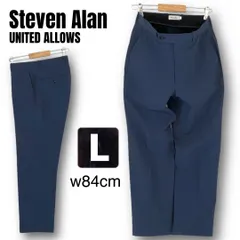 スティーブンアラン/ユナイテッドアローズ ★ストレッチダブルクロス/ワイドスローテーパードパンツ★スラックス★Steven Alan★ネイビー★メンズL/w84cm    #2603M093のサムネイル