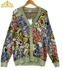 KENZO Verdy Jacquard Knit Cotton Blend Cardigan メンズ ケンゾー カーディガンのサムネイル