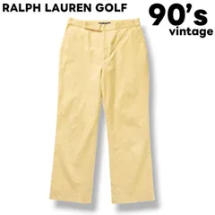 90sヴィンテージ ラルフローレン ゴルフ RALPH LAUREN GOLF チノパン ストレッチ入り コットンパンツ 9 ベージュ レディース ♪