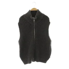 キャサリンハムネット KATHARINE HAMNETT ×Ron Herman 24AW ニットベスト ウール ジップアップ XS グレー /CX ■OS