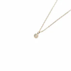 VENDOME AOYAMA ヴァンドーム青山 ネックレス 一粒ダイヤ K10 イエローゴールド