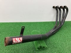 バリオスII マフラー 社外 バイク 部品 ZR250B BALIUS-2 スチール ショート管 ブラックタイプ 機能的問題なし 【中古】 56