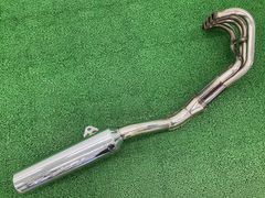 バリオスII マフラー K406 カワサキ 純正 バイク 部品 ZR250B 後期 バリオス2 BALIUS2 品薄 車検 Genuine 【中古】 1