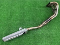 バリオスII マフラー K406 カワサキ 純正 中古 バイク 部品 ZR250B バリオス2 後期 BALIUS2 機能的問題なし 車検 Genuine oI