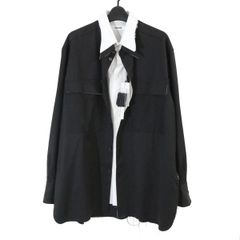 美品】MIHARAYASUHIRO スカーフドッキングシャツ 黒 - メルカリ
