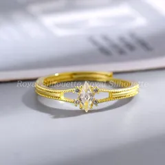 リング 指輪 金色 ゴールドカラー ヴィンテージ風 アクセサリー シンプル フェイクストーン シンプル キラキラ フリーサイズ 豪華 きれいめ きらきら 可愛い レディース ジュエリー 大人かわいい デイリー パーティー