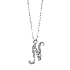 1928 レディース アクセサリー ネックレス・チョーカー・ペンダントトップ レース 1928 Script Initial Necklace N