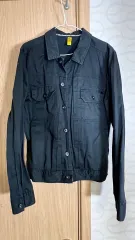 アンライクリーフューチャーズ ブラック デニム ジャケット