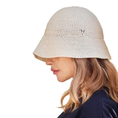 【数量限定】帽子 紫外線防止 韓国ブランド バケハ UV対策 ユニセックス 全4color 深め Hat Bucket 小顔効果 Knit Summer SNS話題 Logo Stud 芸能人着用 バザール