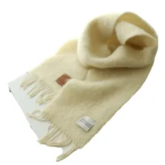 ロエベ LOEWE アナグラム モヘヤマフラー ストール アイボリー /SS ■OS ■OH