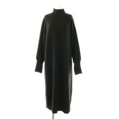 グレースコンチネンタル GRACE CONTINENTAL 26SS スパンコールニットワンピース ロング インナー付き 36 ブラック /ES ■OS