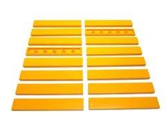 レゴ★未使用！パステルオレンジ色の１×６タイル１６点セット