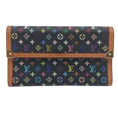 ルイヴィトン マルチカラー インターナショナル モノグラム 長財布　ブラック　ノワール