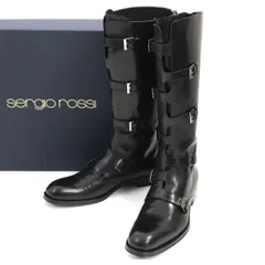 sergio rossi セルジオロッシ 15AW バックジップニーハイブーツ 7 1/2 A71340-MMV115-1000-100