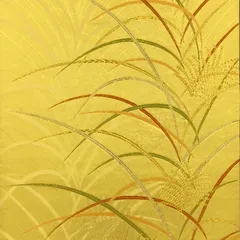 袋帯 正絹 訪問着・無地などに フォーマルにも[あE383]