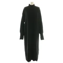 グレースコンチネンタル GRACE CONTINENTAL 26SS スパンコールニットワンピース ロング 長袖 36 ブラック /YM