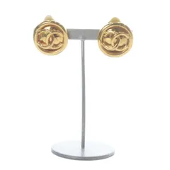 シャネル CHANEL ヴィンテージ ココマーク イヤリング ゴールド色 93P