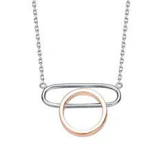 アンブランデッド レディース アクセサリー ネックレス・チョーカー・ペンダントトップ レース Unbranded Two Tone Sterling Silver Geometric Necklace Two Tone シルバー