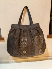 大島紬泥染め、トートバッグ 小 - メルカリ