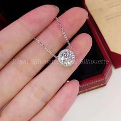 목걸이 펜던트 실버 컬러 은색 한알 고급스러운 가짜 돌 심플 귀여운 양산형 레이디스 쥬얼리 어른 귀여운 데일리 가리 페미닌 이벤트 파티