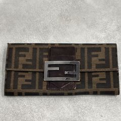 Fendi FFロゴ 長財布 ブラウン - メルカリ