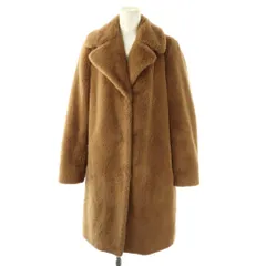 ヘルノ HERNO エコファーコート チェスター アウター 総裏地 38 ブラウン /CX ■OS