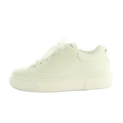 プラダ PRADA スニーカー シューズ レザー 36 23.0cm 白 1E621M /MI ■OS