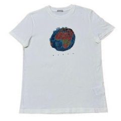 モンクレール 地球 ロゴ 黒ワッペン Tシャツ L 国内正規品 5S366 