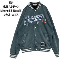希少　 MLB スタジャン Mitchell & Ness製 シカゴ・カブス Cロゴ　ダメージ加工 Sのサムネイル