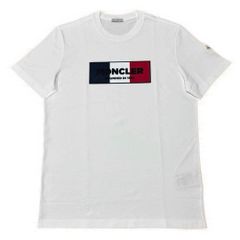 極美品〕モンクレール プリント ホワイト XL Tシャツ 国内正規品5S563 
