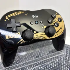 【フルメンテナンス】Wii WiiU クラシックコントローラーPro プロ 戦国無双3 ブラック 黒色 a