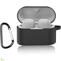 For ソニー(SONY) WF-1000XM6 ケース 全面保護カバー Greerass シリコンケース キズ防止 耐衝撃 充電対応 紛失防止 防水 防塵 着脱簡単 シリコン製 落下防止 柔らかい 軽量 (ブラック)