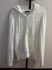 ブランディー メルビル アイボリー ケーブル ケーブル編み ニット ジップアップ