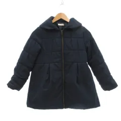 ブランシェス BRANSHES コート 中綿 140 ミドル丈 ジップアップ 紺 ネイビー /NU ■GY14