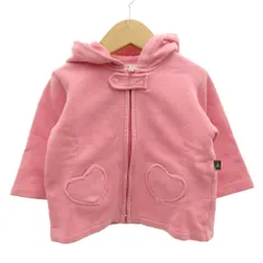 アニエスベー agnes b. ハートポケット ジップアップパーカー 長袖 裏起毛 女の子 ピンク /GV ■GY14のサムネイル