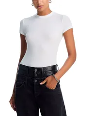 フレーム レディース トップス Tシャツ リブ FRAME Ribbed Tee White ホワイトのサムネイル