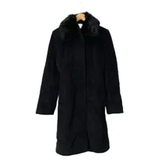 エマジェイムス EMMAJAMES アンゴラコート コート ミドル丈 11 ブラック ■GY06