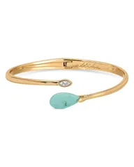 エティカ レディース アクセサリー ブレスレット・バングル・アンクレット Ettika Turquoise Solstice Turquoise Cubic Zirconia Bypass Banglのサムネイル