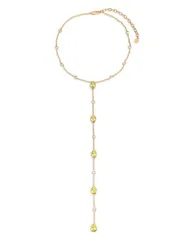 エティカ レディース アクセサリー ネックレス・チョーカー・ペンダントトップ レース Ettika Mixed Cubic Zirconia Lariat Necklace in 18K Gold Pのサムネイル