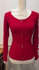 【ダンスウエア】赤と白のセットアップ♪