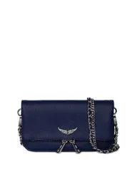 ザディグ エ ヴォルテール レディース バッグ レザー Zadig Voltaire Rock Nano Grained Leather Crossbody Electricのサムネイル