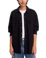マザー レディース トップス シャツ MOTHER The Exes and Ohs Shirt blackブラックのサムネイル